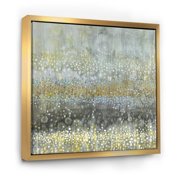 Designart ' Glam Rain Abstract III ' Modern & Contemporary Framed Canvas