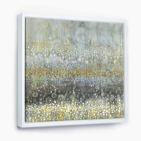 Designart ' Glam Rain Abstract III ' Modern & Contemporary Framed Canvas