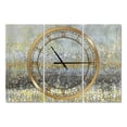 thumbnail image 1 of Designart 'Glam Rain Abstract III' Modern Wall Clock, 1 of 3