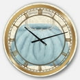 thumbnail image 1 of Designart 'Glam cosmetics Blue Bag' Glam wall clock, 1 of 3