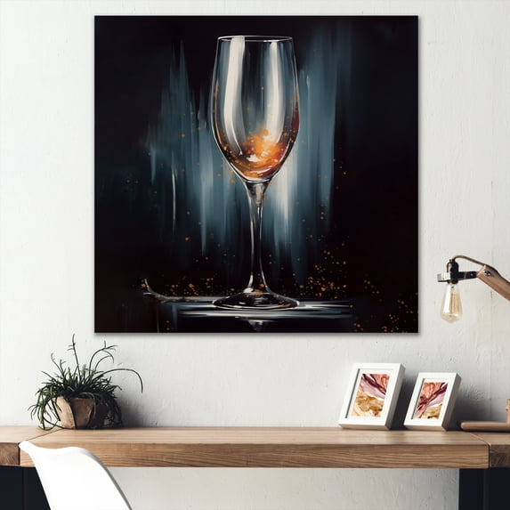 Designart "Glamorous Bubbly Falls" Fashion Metal Wall Art Prints