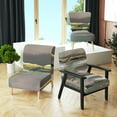 thumbnail image 1 of Designart "Glamorous Morning Fog I" Upholstered Modern Glam Accent Chair - Arm Chair, 1 of 5