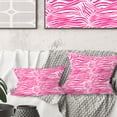 thumbnail image 1 of Designart Glamour Zebra Animal Pattern' Mid-Century Modern Throw Pillow - 16x16, 1 of 2