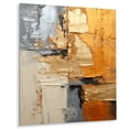 thumbnail image 1 of Designart "Gleaming Geometry Gold Grey painting XV" Abstract Collages Metal Wall Decor, 1 of 1