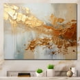 thumbnail image 1 of Designart "Gleaming Gold II" Abstract Collages Canvas Art Print, 1 of 5