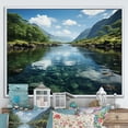 thumbnail image 1 of Designart "Glimmering Lakes of Ireland" Ireland Floater Framed Wall Decor, 1 of 7