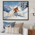 thumbnail image 1 of Designart "Glimpses of Whistler in Canada II" Sports Floater Framed Canvas Print, 1 of 7