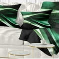 thumbnail image 1 of Designart Glittering Green Pattern - Abstract Throw Pillow - 12x20, 1 of 5