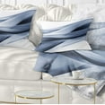 thumbnail image 1 of Designart Glittering Light Blue Pattern - Abstract Throw Pillow - 12x20, 1 of 5
