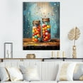thumbnail image 1 of Designart "Glitzy Gumballs In Pop Art Portrait I" Pop Art Wall Decor, 1 of 7