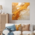 thumbnail image 1 of Designart "Glowing Amber II" Abstract Landscape Metal Wall Art, 1 of 5