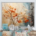 thumbnail image 1 of Designart "Glowing Embers Maple Trees wall art III" Floral Floater Framed Wall Decor, 1 of 7