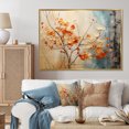thumbnail image 1 of Designart "Glowing Embers Maple Trees wall art III" Floral Floater Framed Wall Decor, 1 of 7
