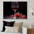 thumbnail image 1 of Designart "Glowing Garnet" Wine Floater Framed Canvas Art Print, 1 of 5