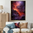thumbnail image 1 of Designart "Glowing Heart Of The Volcano I" Volcano Floater Framed Canvas Wall Art, 1 of 5