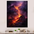 thumbnail image 1 of Designart "Glowing Heart Of The Volcano" Volcano Wall Art Living Room, 1 of 7