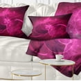thumbnail image 1 of Designart Glowing Magenta Circles - Abstract Throw Pillow - 12x20, 1 of 5