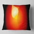 thumbnail image 1 of Designart Glowing Red Misty Sphere - Abstract Throw Pillow - 16x16, 1 of 4
