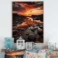 thumbnail image 1 of Designart "Glowing Sunset in Florida" Florida Floater Framed Canvas Wall Art, 1 of 7