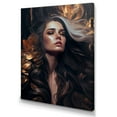 thumbnail image 1 of Designart Gold And Black Sensual Woman IV Canvas Wall Art, 1 of 5