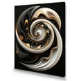 thumbnail image 1 of Designart Gold And Black Stained Glass Spiral I Canvas Wall Art, 1 of 5