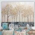 thumbnail image 1 of Designart "Gold And Blue Tree Serenity I" Landscape Trees Wall Art Living Room, 1 of 7
