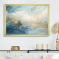 thumbnail image 1 of Designart "Gold And White Marble Geode" Abstract Marble Picture Framed Canvas Prints, 1 of 5