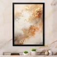 thumbnail image 1 of Designart "Gold And White Marble Geode I" Abstract Marble Picture Framed Wall Decor, 1 of 5