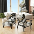 thumbnail image 1 of Designart "Gold Black Fusion" Upholstered Modern & Contemporary Accent Chair and Abstract Arm Chair - Multiple Color & Pattern, 1 of 7