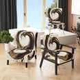 thumbnail image 1 of Designart "Gold Black Spiral Pattern" Upholstered Modern & Contemporary Accent Chair and Abstract Arm Chair - Multiple Color & Pattern, 1 of 7