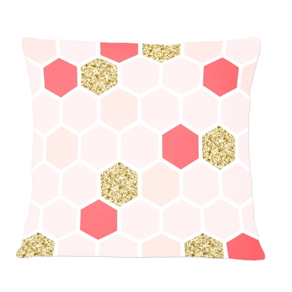 Designart Gold Chic Design I' Mid-Century Modern Throw Pillow - 12x20