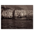 thumbnail image 1 of Designart ' Gold Cliffs Over Sea In The Fog ' Modern Canvas Wall Art Print, 1 of 4
