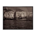 thumbnail image 1 of Designart 'Gold Cliffs Over Sea In The Fog' Modern Framed Canvas Wall Art Print, 1 of 5