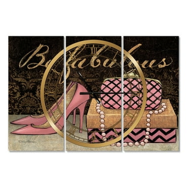 Designart 'Gold Fabulous Life Style III' French Country Wall Clock