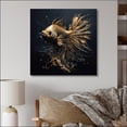 thumbnail image 1 of Designart "Gold Fish In The Ocean I" Animal Fish Wall Decor, 1 of 5