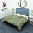 thumbnail image 1 of Designart 'Gold Geometric Tapestry III' Glam Duvet Cover Set, 1 of 1