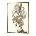 thumbnail image 1 of Designart ' Gold Glam Squares III ' Modern & Contemporary Framed Canvas, 1 of 3