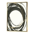 thumbnail image 1 of Designart ' Gold Glamour Circle II ' Posh & Luxe Framed Canvas, 1 of 3