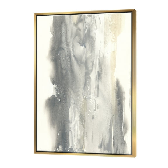 Designart ' Gold Glamour Direction II ' Modern & Contemporary Framed Canvas