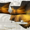 thumbnail image 1 of Designart Gold Light Over Dark Pattern - Abstract Throw Pillow - 12x20, 1 of 5