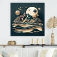 thumbnail image 1 of Designart "Gold Metallic Beach View I" Minimalism Landscape Wall Art For Kitchen, 1 of 5
