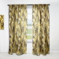 thumbnail image 1 of Designart 'Gold Modern Luxury Pattern' Mid-Century Modern Curtain Panel, 1 of 5