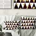 thumbnail image 1 of Designart Gold Polka Dot Pattern II' Mid-Century Modern Throw Pillow - 18x18, 1 of 2