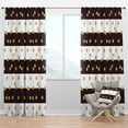 thumbnail image 1 of Designart 'Gold Polka Dot Retro Pattern I' Mid-Century Modern Blackout Curtain Panel, 1 of 4
