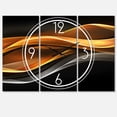 thumbnail image 1 of Designart 'Gold Silver Inward Lines' Modern Wall Clock, 1 of 3