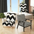 thumbnail image 1 of Designart "Gold Snowflake Zigzag Chevron" Upholstered Patterned Accent Chair and Arm Chair, 1 of 5