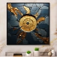 thumbnail image 1 of Designart "Gold and Black Mosaic Patterns I" Abstract Framed Wall Art - Transitional Black Abstract Tile Bedroom Framed Canvas Wall Art, 1 of 6