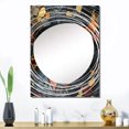 thumbnail image 1 of Designart "Gold and Black Mosaic Patterns II" Abstract Tile Oversized Wall Mirror - Modern Abstract Entryway Big Wall Mirror - Multiple Color Options, 1 of 6