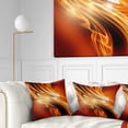 thumbnail image 1 of Designart Golden Abstract Fractal Design - Abstract Throw Pillow - 16x16, 1 of 5
