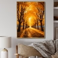 thumbnail image 1 of Designart "Golden Autumn Canopy Tree Splendor II" Cottage Floater Framed Canvas Print, 1 of 7